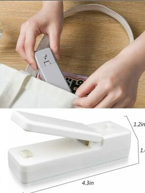 Handheld White Bag Sealer - Portable Heat Sealing Tool